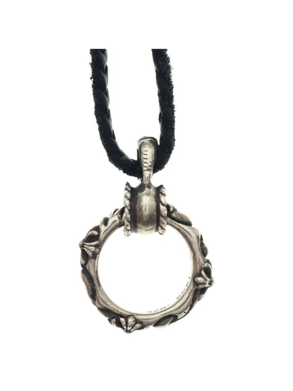 Chrome Hearts Ewlp Sbtband Motif Eyewear Loop Leather Braid Sbt Band Ring - Picture 3 of 6